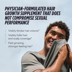 Nutrafol Men’s Hair Growth Supplement – Clinically Tested Thicker Hair Support – 1 Month Supply