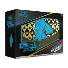 Pokémon Crown Zenith Elite Trainer Box Plus packaging on a white background